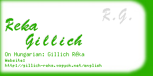 reka gillich business card